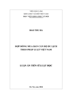 Hợp đồng mua bán căn hộ du lịch theo pháp luật Việt Nam