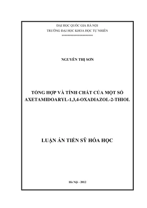 Nghiên cứu axetamidoaryl-1,3,4-oxadiazol-2-thiol: Tổng 