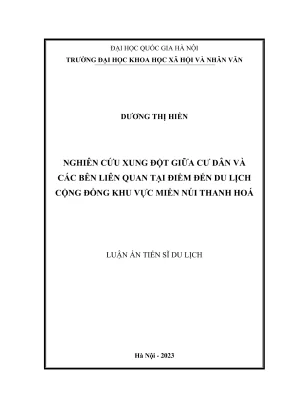 Nghiên cứu xung đột giữa cư dân và bên liên quan tại du