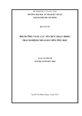 Nâng cao năng lực tổ chức hoạt động trải nghiệm cho giáo
