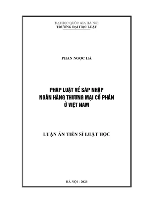Nghiên cứu về sáp nhập ngân hàng thương mại cổ phần tại