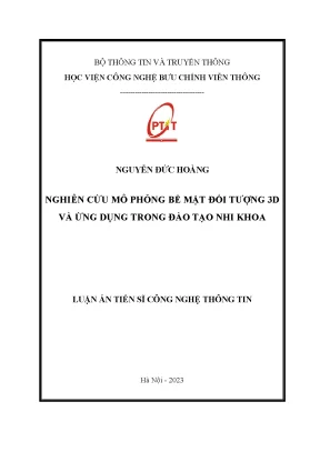 Nghiên cứu mô phỏng 3D trong đào tạo nhi khoa