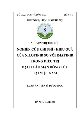 Nghiên cứu chi phí hiệu quả của nilotinib so với 