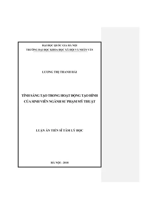 Nghiên cứu tính sáng tạo trong hoạt động tạo hình của 
