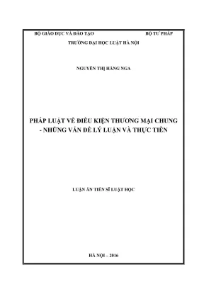 Nghiên cứu về điều kiện thương mại chung trong pháp