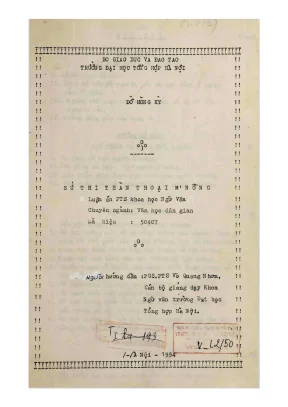 Nghiên cứu ngữ văn sử thi và thần thoại dân tộc Mnông