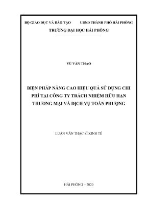 Nâng cao hiệu quả sử dụng chi phí tại công ty thương mại