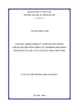 Khởi nghiệp từ nghề truyền thống cho thanh niên nông 
