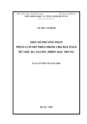 Phương Pháp Phân Cụm Mờ Theo Nhóm Cho Dữ Liệu Đa Nguồn