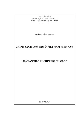 Chính sách lưu trữ tại Việt Nam: Thực trạng và thách