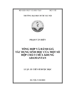 Nghiên cứu tác dụng sinh học của hợp chất adamantan 