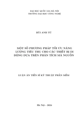 Tối ưu năng lượng cho thiết bị di động qua phân tích mã 