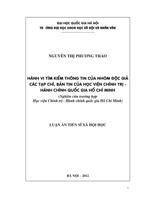 Nghiên cứu hành vi tìm kiếm thông tin của độc giả tạp