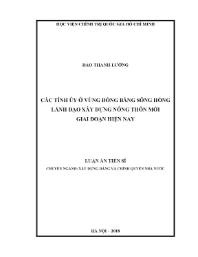 Xây dựng nông thôn mới ở đồng bằng sông Hồng: Vai trò