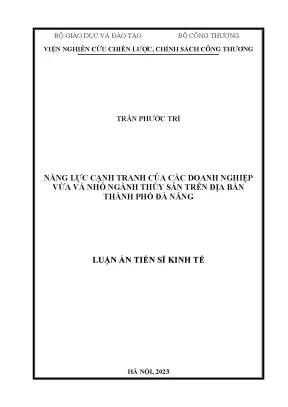 Năng lực cạnh tranh doanh nghiệp thủy sản nhỏ và vừa tại