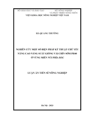 Nâng cao năng suất vải chín sớm PH40 ở miền núi phía Bắc
