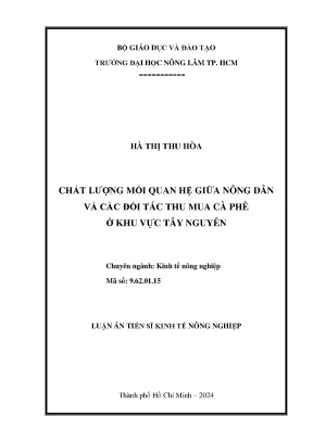 Mối Quan Hệ Giữa Nông Dân và Đối Tác Thu Mua Cà Phê Tây