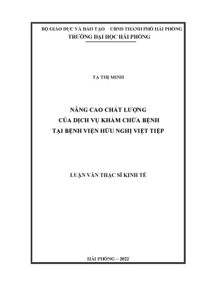 Nâng cao chất lượng dịch vụ khám chữa bệnh tại Bệnh viện