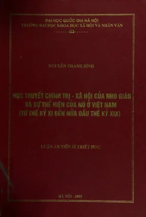 Nho giáo và ảnh hưởng của nó đến chính trị xã hội Việt 