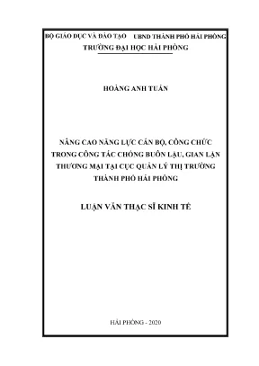 Nâng cao năng lực cán bộ công chức trong chống buôn lậu