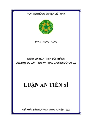 Đánh giá hoạt tính kháng cỏ dại của cây thực vật bậc cao