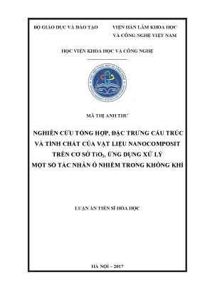 Nghiên cứu vật liệu nanocomposit từ TiO2 cho xử lý ô 