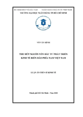 Phát triển kinh tế biển đảo phía Nam Việt Nam: Luận án