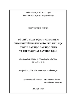 Tổ Chức Hoạt Động Trải Nghiệm Cho Sinh Viên Giáo Dục