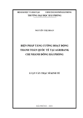 Biện pháp nâng cao hoạt động thanh toán quốc tế tại