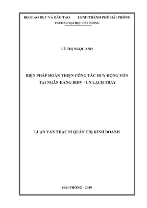 Biện Pháp Tối Ưu Huy Động Vốn Tại Ngân Hàng BIDV Chi