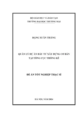 Quản lý dự án đầu tư xây dựng tại Tổng cục Thống kê