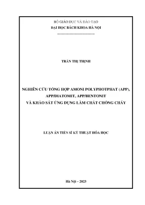 Nghiên cứu amoni polyphotphat và ứng dụng chất chống