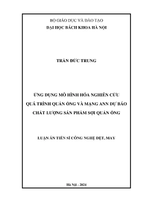 Mô Hình Hóa Nghiên Cứu Quá Trình Quấn Ống và Dự Báo Chất 
