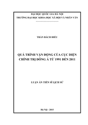 Phân Tích Cục Diện Chính Trị Đông Á (1991-2011)