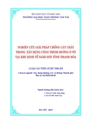 Giải pháp chống cát chảy trong xây dựng đường ô tô tại 