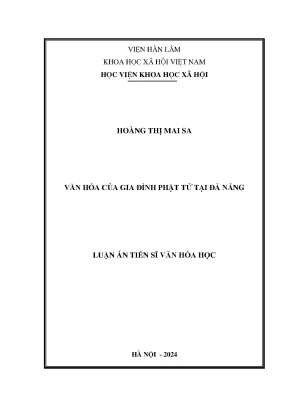 Văn hóa gia đình Phật tử tại Đà Nẵng: Nghiên cứu và Phân 