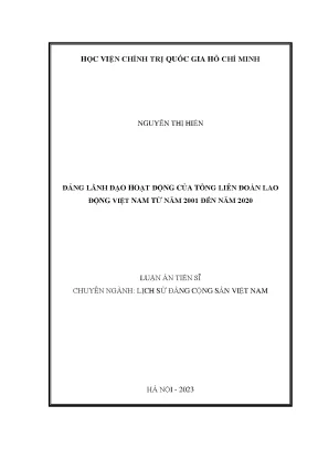 Đảng Lãnh Đạo Hoạt Động Tổng Liên Đoàn Lao Động Việt Nam