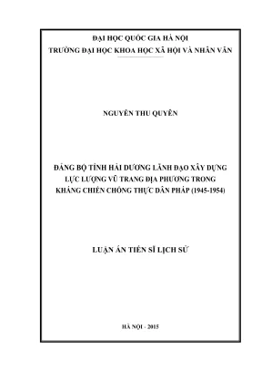 Lịch sử lãnh đạo xây dựng lực lượng vũ trang nhân dân