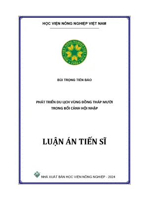 Phát triển du lịch Đồng Tháp Mười trong bối cảnh hội nhập