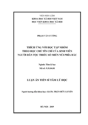 Nghiên cứu tâm lý học về học tập nhóm cho sinh viên DTTS