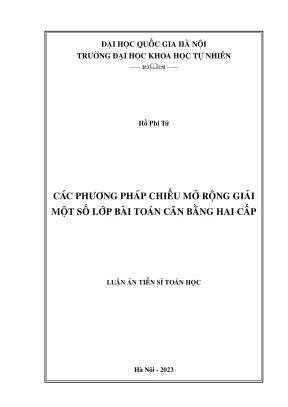 Phương Pháp Chiếu Mở Rộng Trong Giải Bài Toán Cân Bằng 