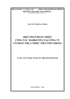 Cải thiện chiến lược marketing tại Công ty Cổ phần Nhựa