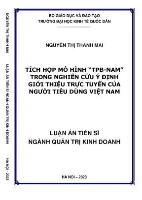 Nghiên cứu ý định giới thiệu trực tuyến của người tiêu 