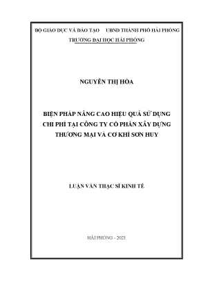 Nâng cao hiệu quả sử dụng chi phí tại công ty cổ phần
