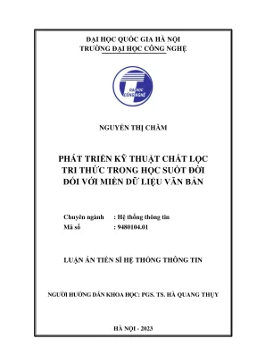 Phát triển kỹ thuật chắt lọc tri thức trong học suốt đời