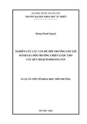 Nghiên cứu đánh giá môi trường chiến lược trong quy
