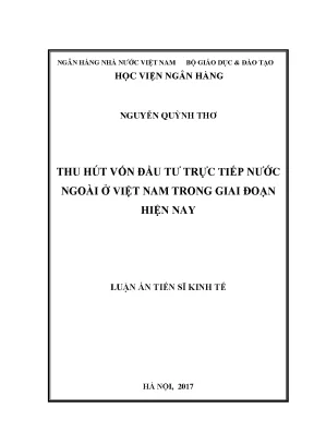 Tăng cường thu hút vốn đầu tư trực tiếp nước ngoài tại