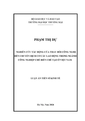 Tác động của công nghệ đến chuyển dịch lao động trong