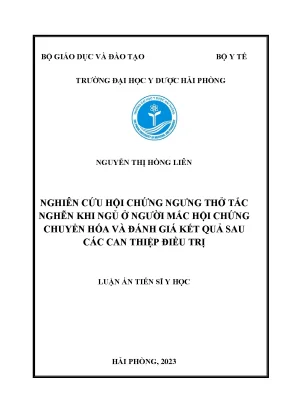 Nghiên cứu hội chứng ngưng thở tắc nghẽn khi ngủ ở người 
