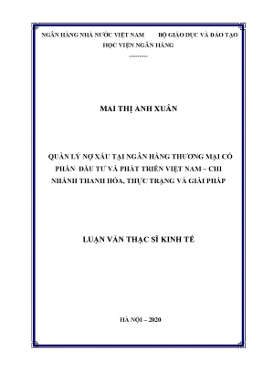 Giải pháp quản lý nợ xấu tại ngân hàng thương mại cổ 